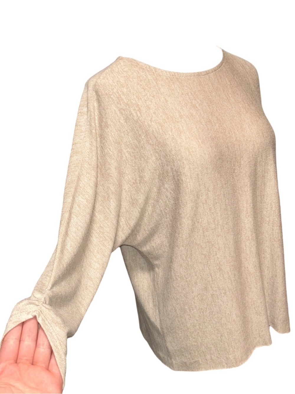 fig & blu knit lightweight vintage size large long sleeve sweater batwing style